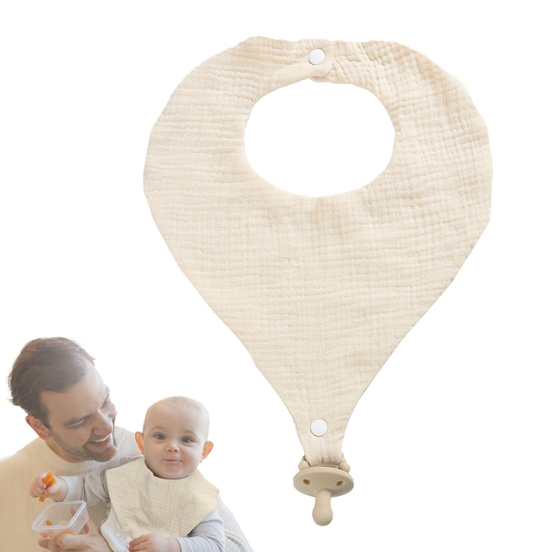 2-pack 100% Cotton Waffle Plain Baby Bibs Soft Comfortable Bandana Drool Bibs for Feeding & Drooling & Teething