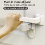 Home Universal ABS Protection Device for Children Easy to Install Anti-open Handle Locks
